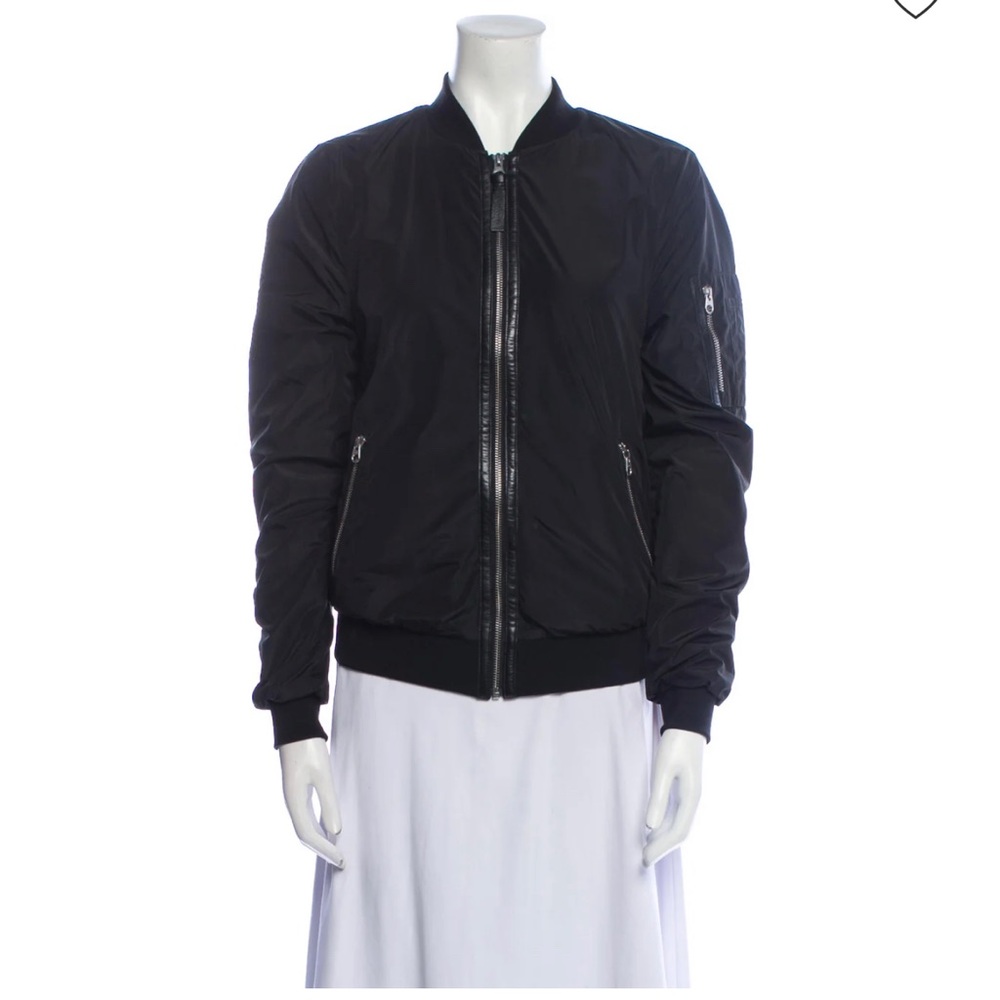 Mackage black bomber jacket size small